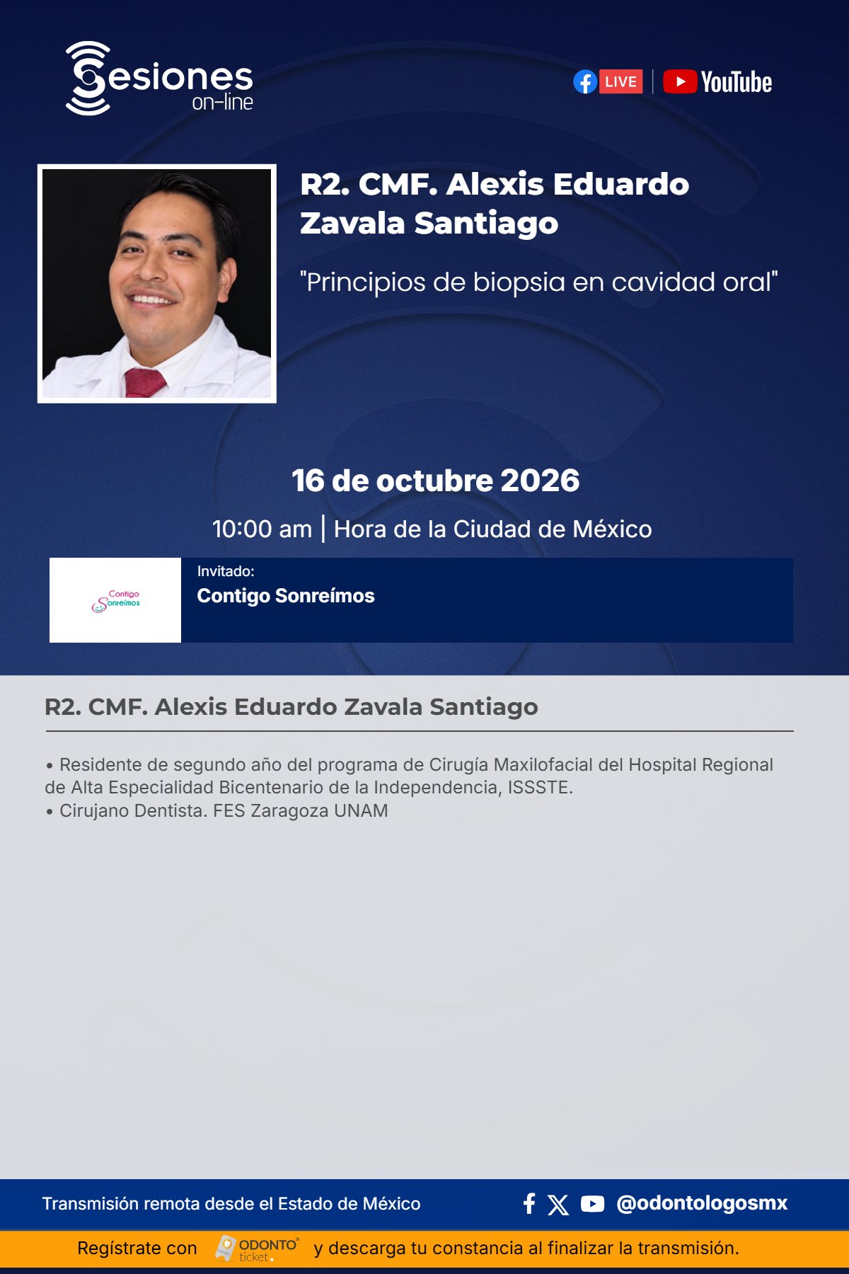 Sesión On-Line: Principios de biopsia en cavidad oral