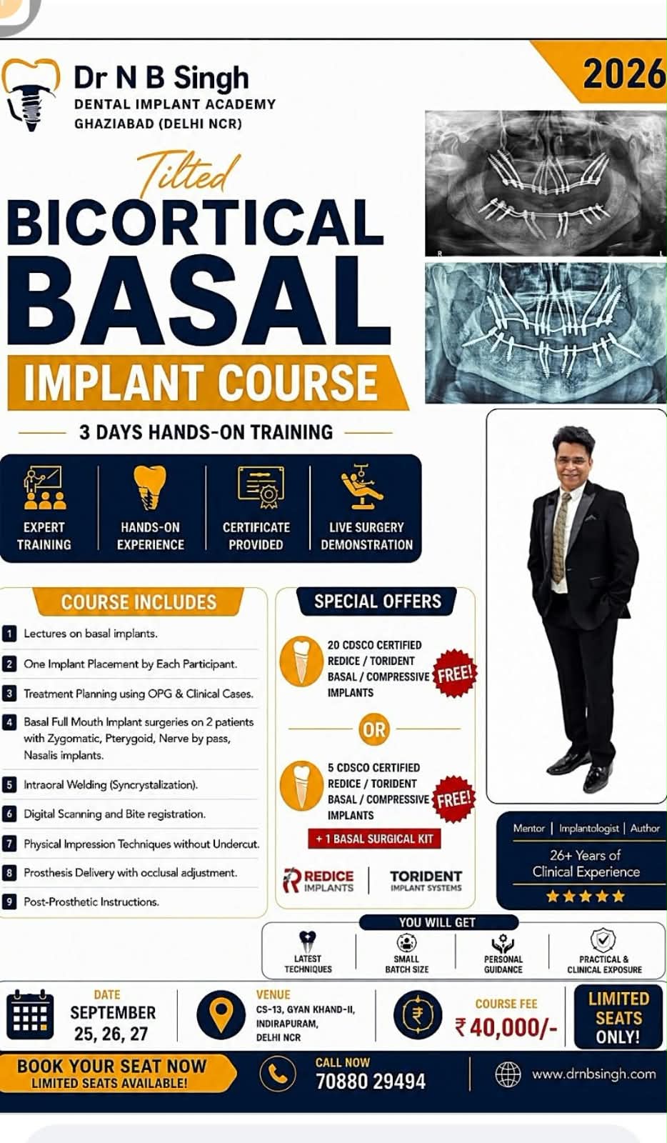 Tilted Bicortical Basal Implant Course — 3 Days Hands-On