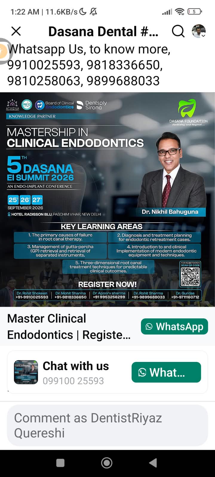 DASANA Conference 5.0 - 5th DASANA EI Summit 2026 (Endo-Implant Conference)