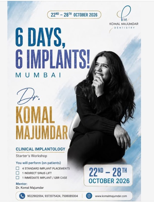 6 Days, 6 Implants — Clinical Implantology Starter's Workshop, Mumbai