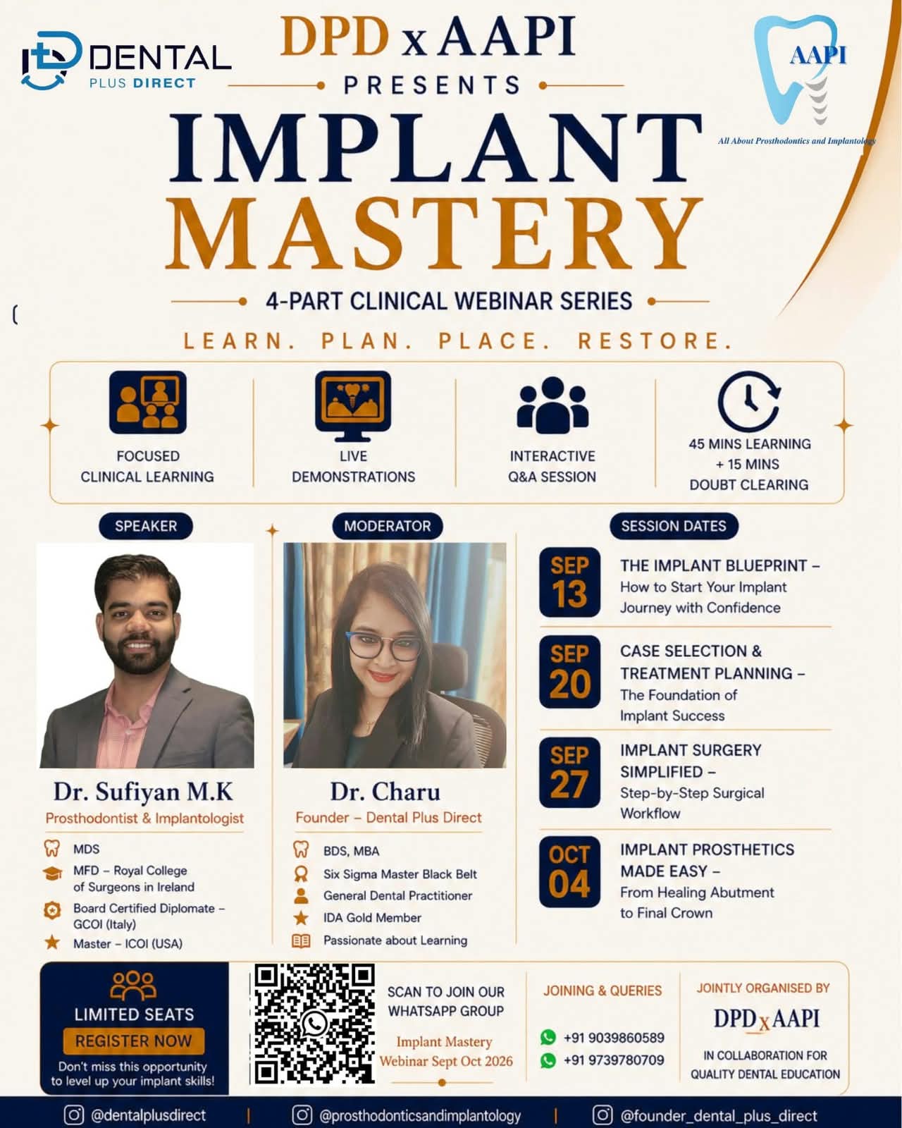 Implant Mastery — 4-Part Clinical Webinar Series