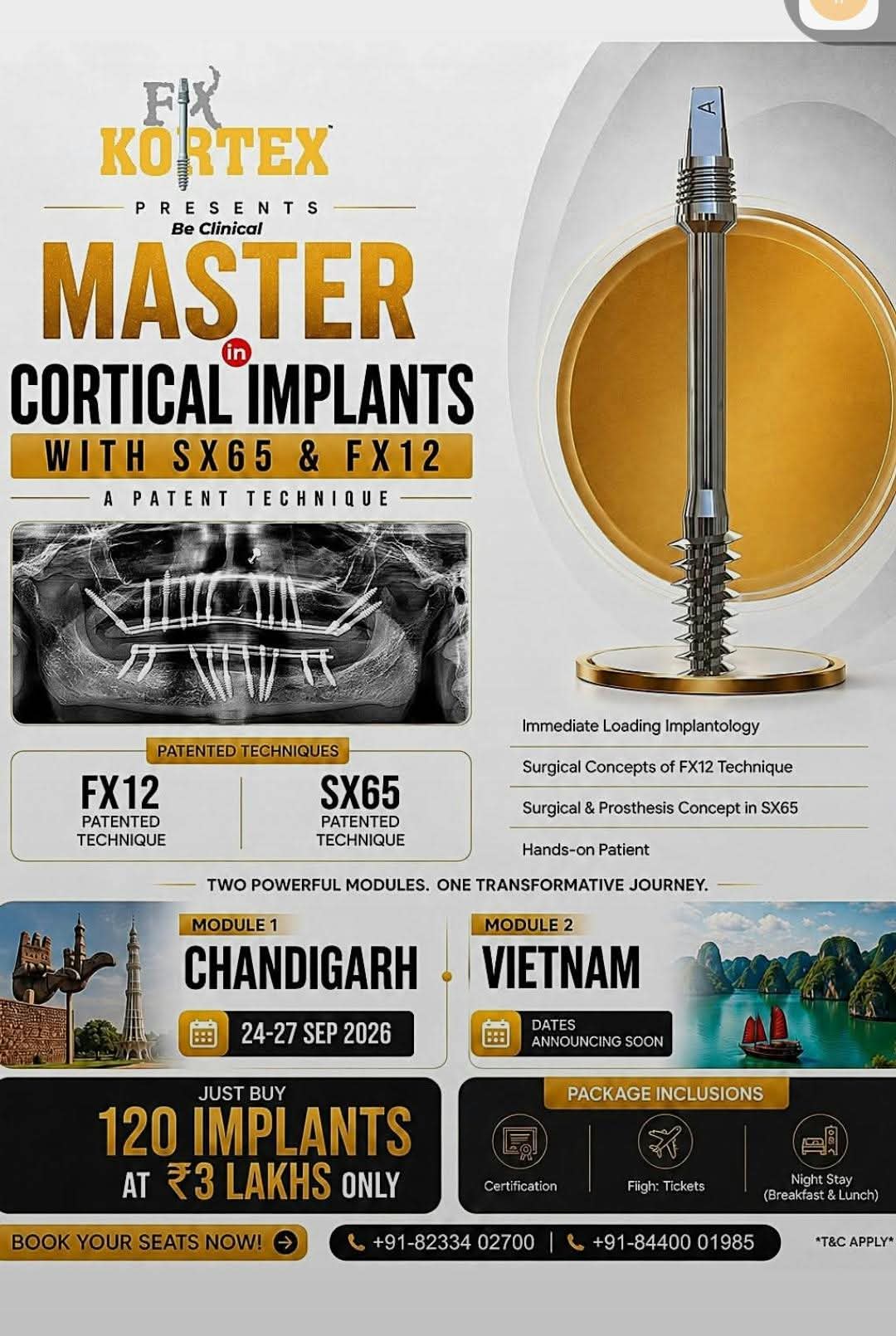 Master in Cortical Implants with SX65 & FX12 — Module 1, Chandigarh