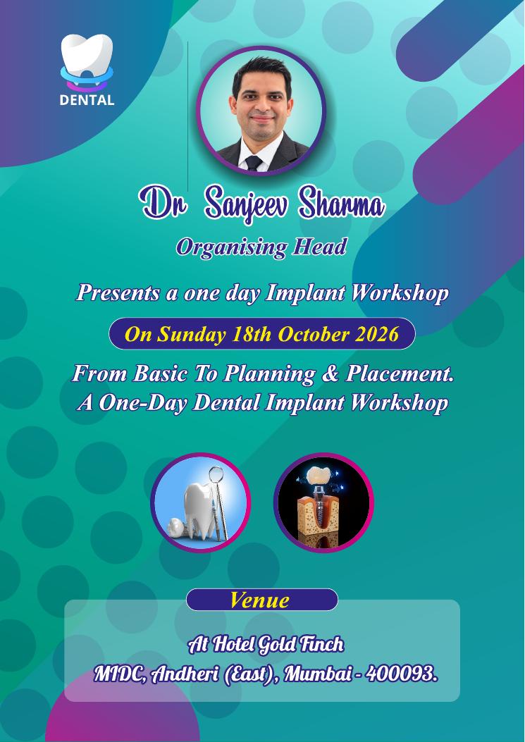 From Basic to Planning & Placement — One-Day Dental Implant Workshop, Andheri East Mumbai