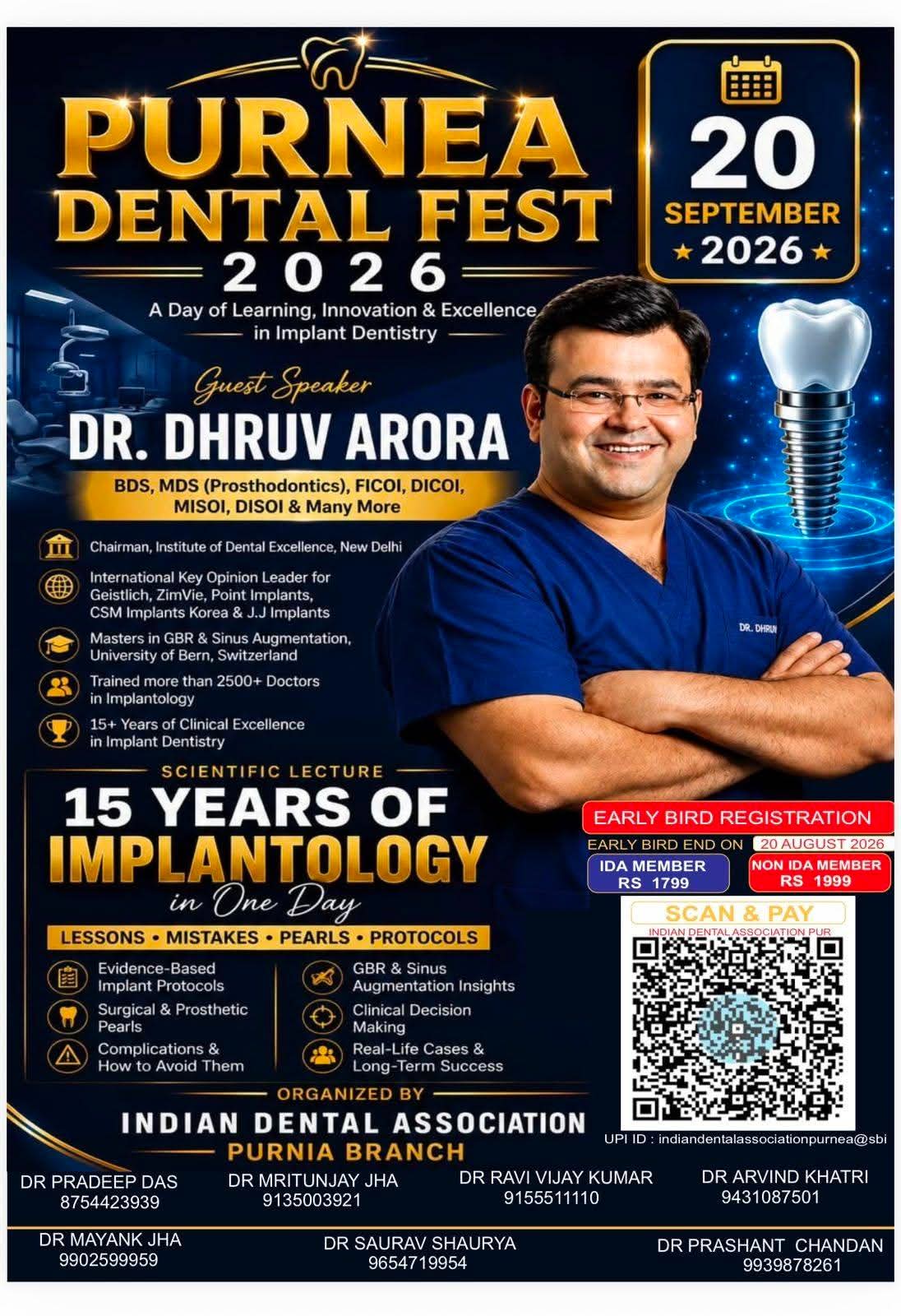 Purnea Dental Fest 2026 — 15 Years of Implantology in One Day