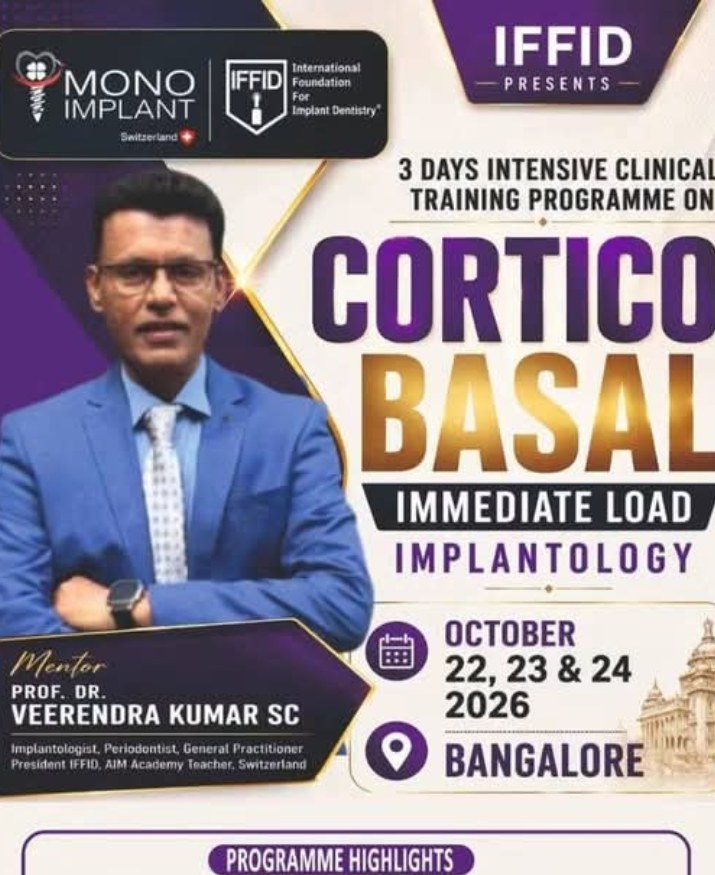Cortico-Basal Implantology — 3-Day Intensive Clinical Training (live surgeries)