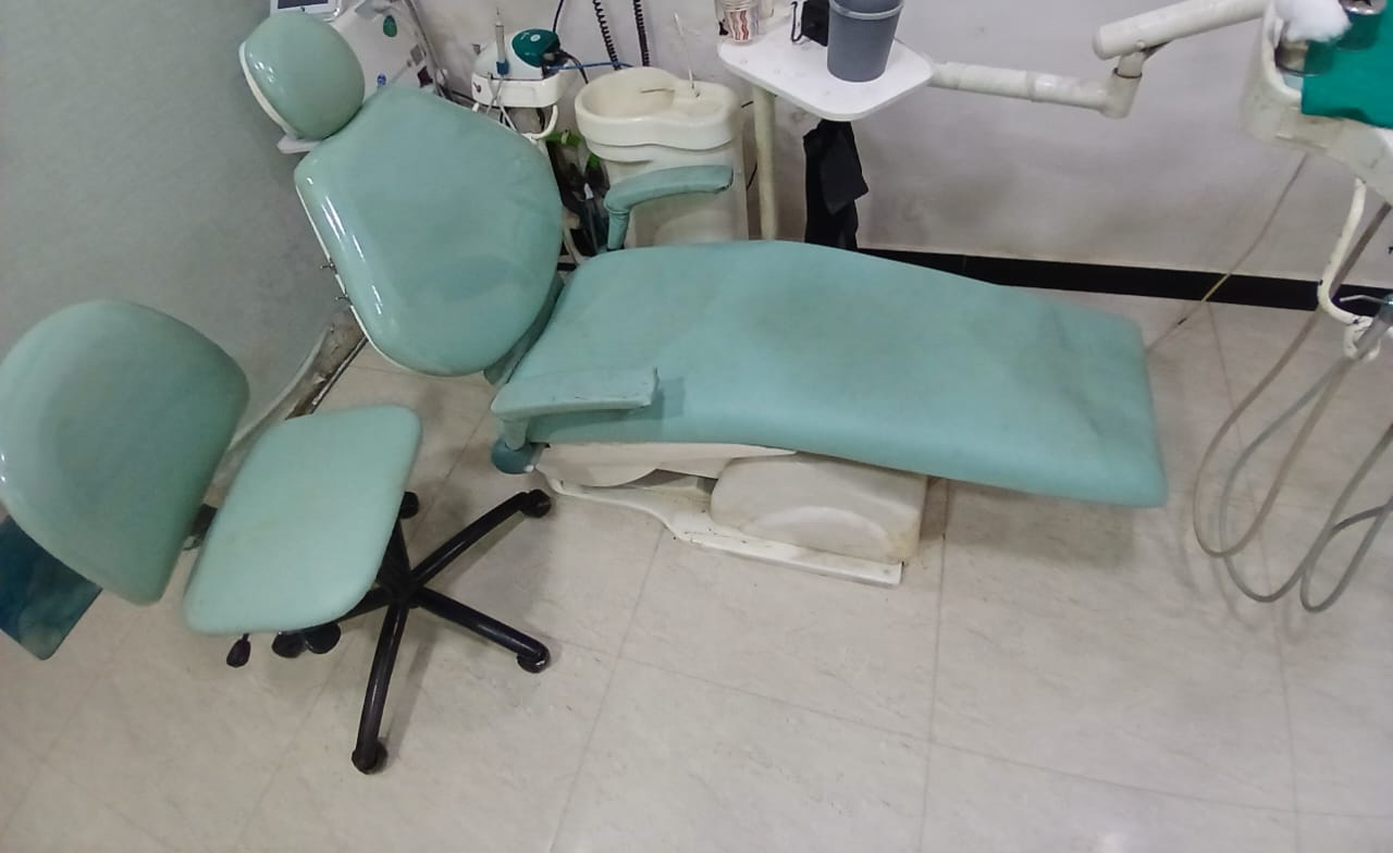 Dental chair unit with stool — fully working, ~3 years old